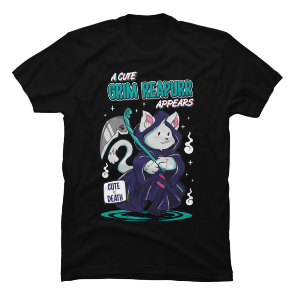 grim reaper cat shirt